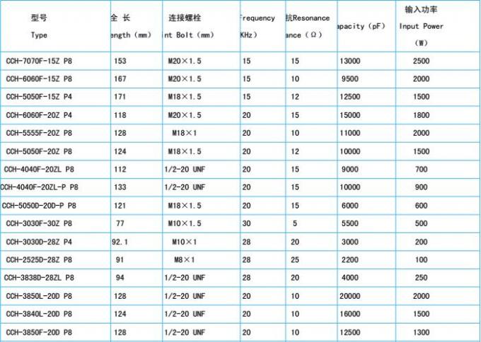 20KHz 저주파 초음파 용접 변형기 기계적인 진동